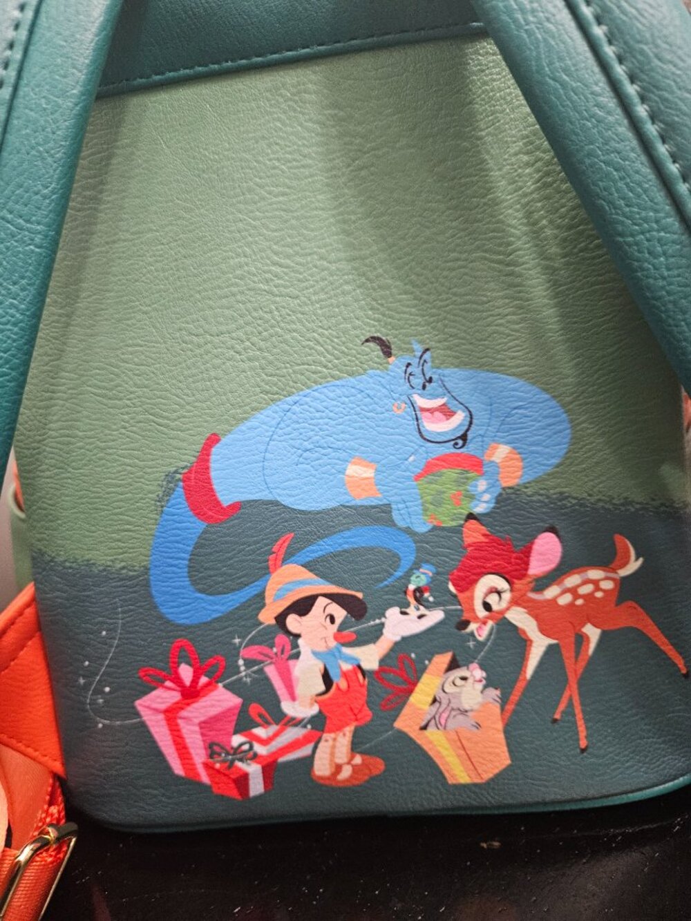 Loungefly Disney 2023 Christmas glow in the dark mini backpack NWT - Picture 6 of 8